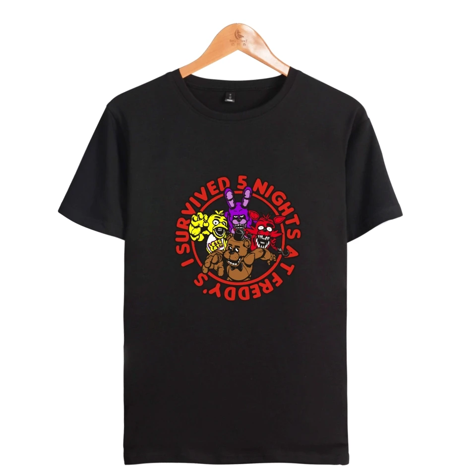 Футболка для мальчиков с 3D принтом пять ночей у FNAF школьная футболка спортивная