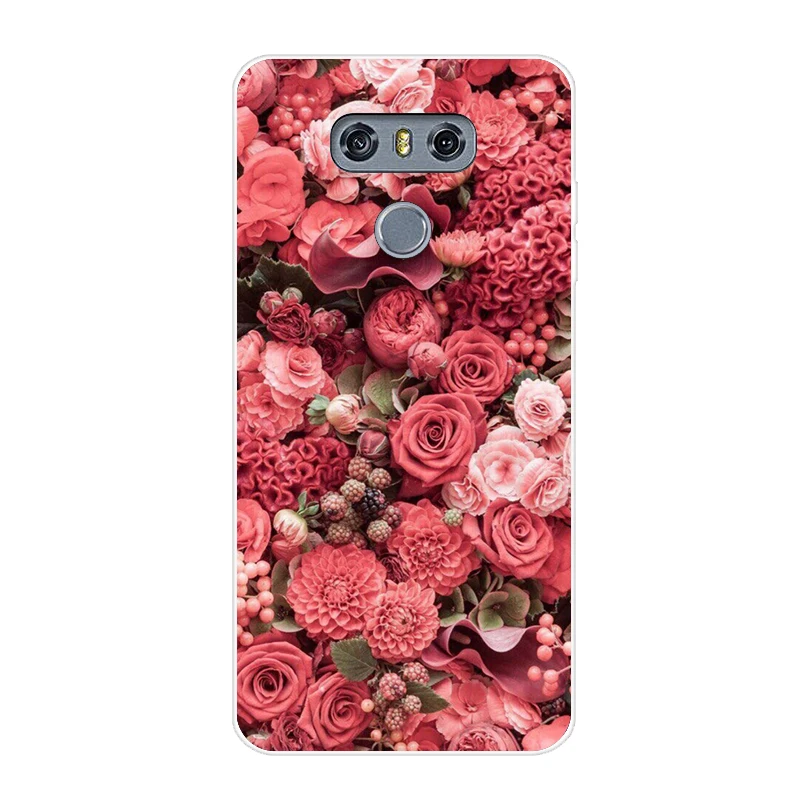 Чехол для LG G6 5 7 прозрачный мягкий чехол из ТПУ с принтом задней панели LG6 LGG6 G 6 H870DS