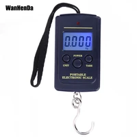 portable mini digital luggage scale balance 40kg electronic hanging hook scale for travel fishing weight scales