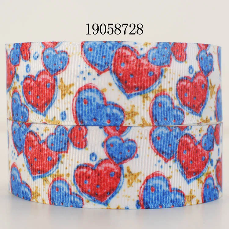 

New 50 yards star pattern Independent day ribbon printed grosgrain ribbon 19058729