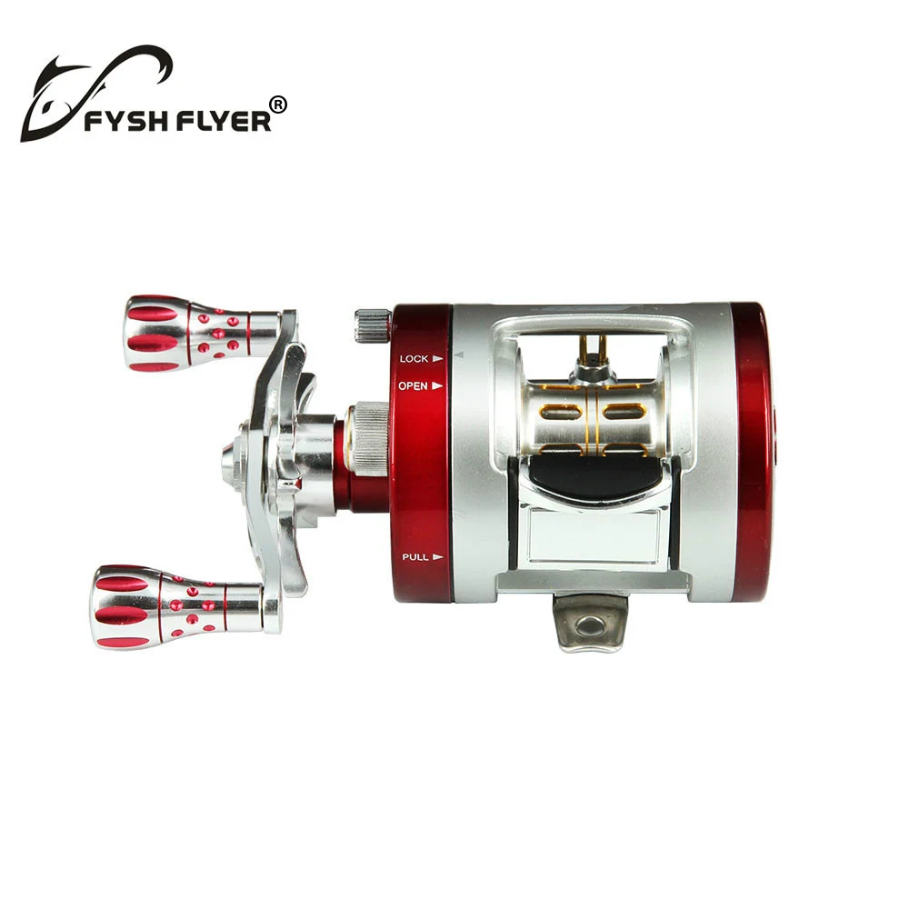 SEAHAWK-BC Light Al Alloy Body Cover One-Way Clutch Ball Bearing Fishing Reel 10+1BB Red And Silver | Спорт и развлечения