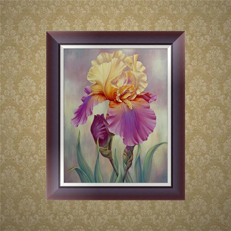 New Zealand Embroidery Cross Russian Flower Poppy 30*40 Diy Diamond Painting Mosaic Pattern Rhinestone | Дом и сад