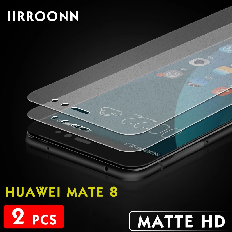 IIRROONN закаленное стекло для Huawei mate 8/9/Mate 9/8|Защитные стёкла и плёнки телефонов| |