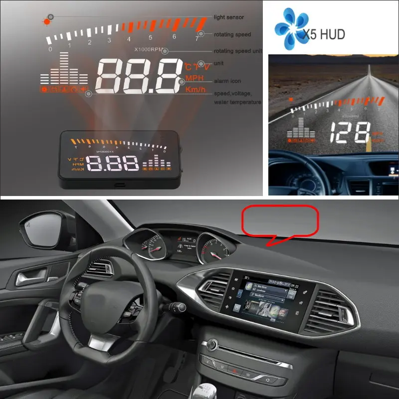 HUD Head Up Display For Audi A6/S6/RS6 C6/C7 AUTO HUD OBD Refkecting Windshield Screen Safe Driving Car Projector
