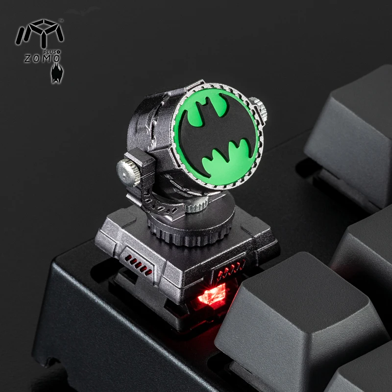 Zomo batman прожектор летучая мышь Gotham Artisan Keycap из анодированного на станке с ЧПУ