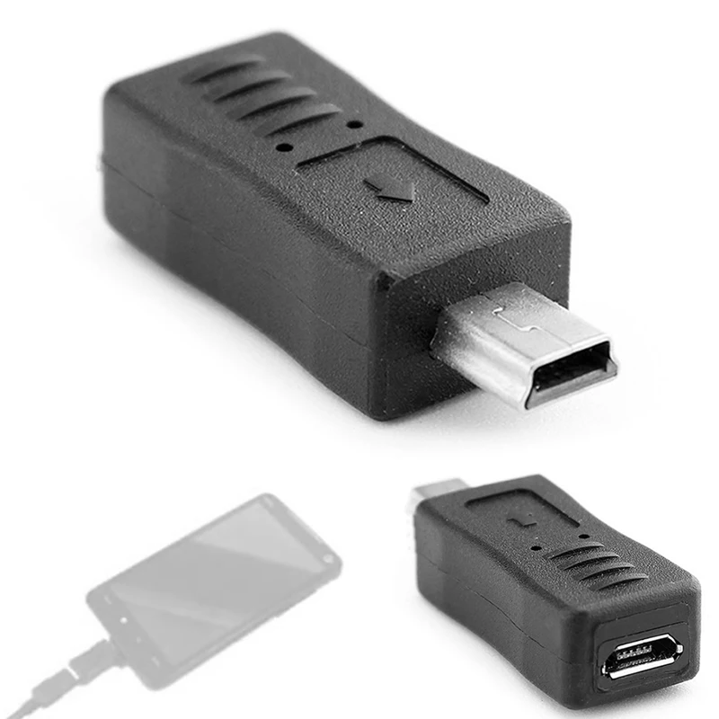 Адаптер переходник с Micro USB (мама) на Mini (папа) 1 шт.|Кабели передачи данных| |