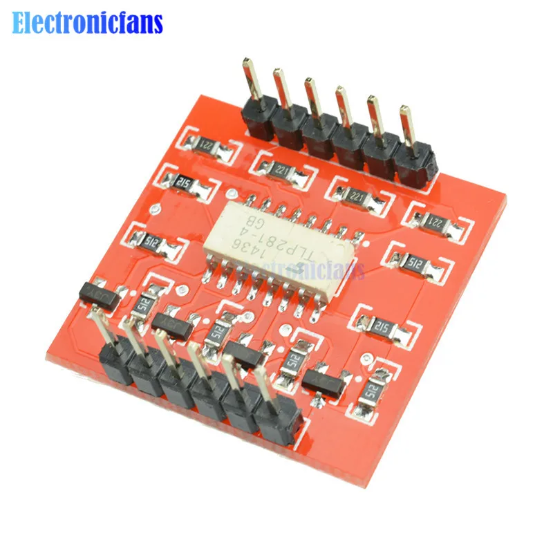 4 канальный оптоизолятор TLP281 IC модуль высокий и низкий уровень оптрон
