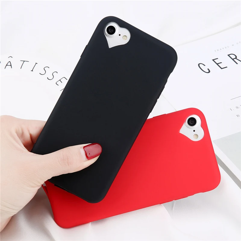 Lovebay чехол для телефона iPhone 6 6s 7 8 Plus 5 5S SE модные яркие однотонные мягкие
