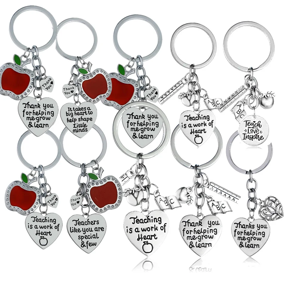 Подвеска брелок с надписью Love Heart Red Apple|Брелоки| |