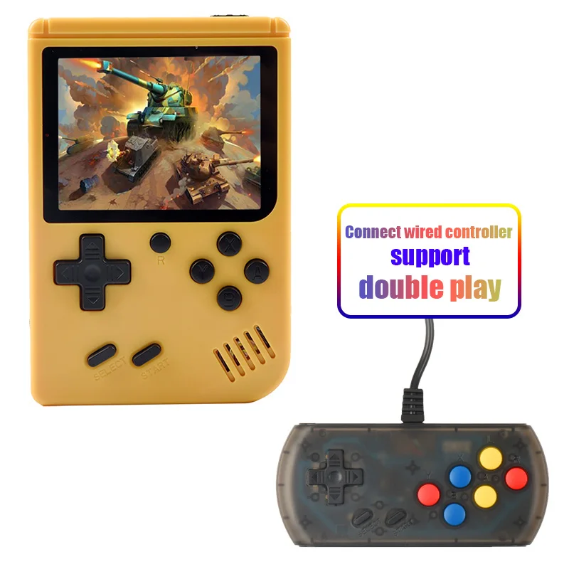 yellow-G Coolbaby RS-6 Ретро портативная мини портативная игровая консоль 8 бит 3,0 дюймов цветной ЖК-дисплей Детский Цветной игровой плеер Встроенные игры 168 - Цвет: yellow-G