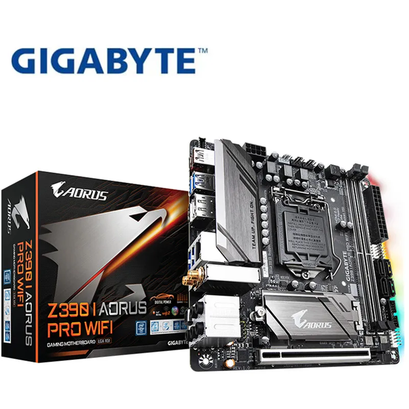Для Gigabyte Z390 I AORUS PRO wifi оригинальная новая материнская плата DDR4 Игровая плата LGA 1151 материнская плата поддержка DP+ HDMI