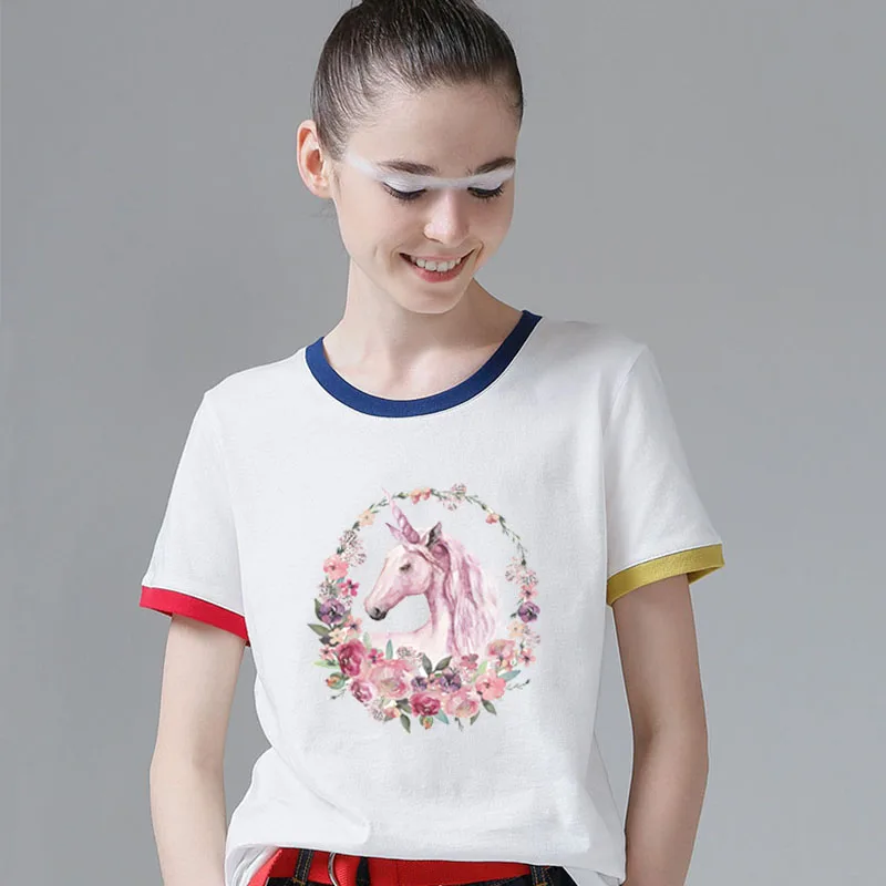 Prajna Unicorn Iron On Patches Heat Transfer T-shirt Dresses For Children Washable Families Decoration Applique Accessory E | Дом и сад