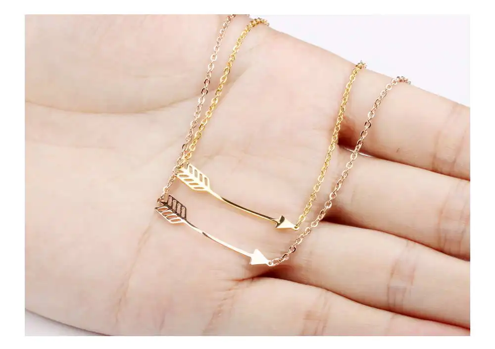 Минималистичная элегантная женская бижутерия из нержавеющей стали кулон в виде