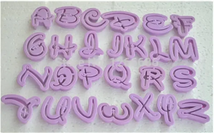 

300set/lot Alphabet Number Font Cookie Cutter Fondant Tool Baking Cake Mold