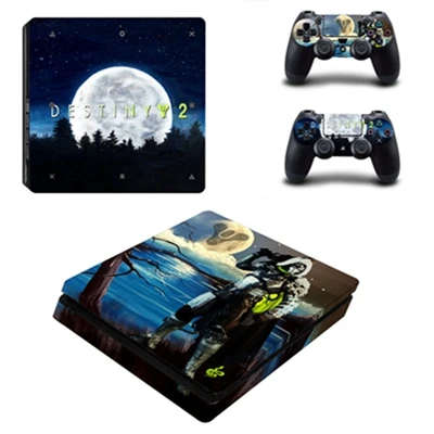 YSP4S-1845 Destiny 2 Play station 4 тонкие наклейки крышка PS4 Slim контроллер кожи для Playstation 4 Slim консоли виниловые наклейки стикер - Цвет: YSP4S-1845