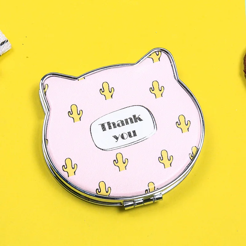 CN RUBR маленькая планета головой кота зеркало Творческий Двусторонняя Кожа PU