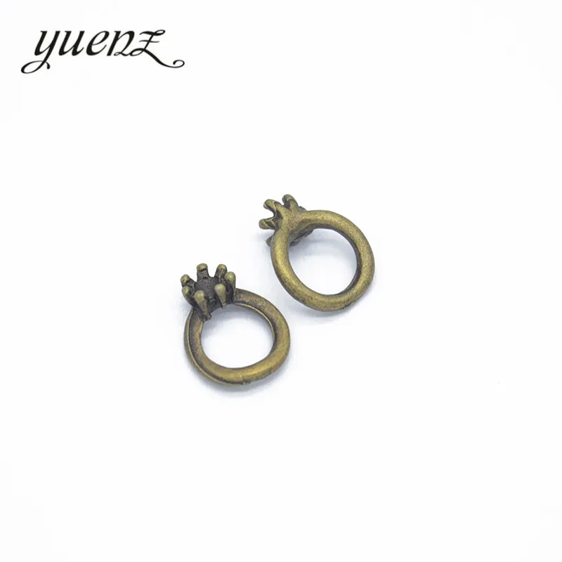 YuenZ 25 шт антикварное серебряное кольцо Подвески для браслета ожерелье DIY