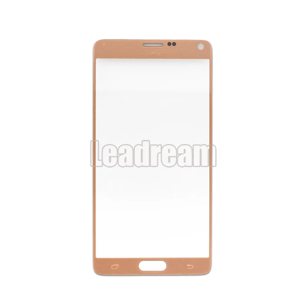 

50pcs/lot Free DHL For Samsung Galaxy Note 4 N9100 Front Glass Touch Screen Top Lens Outer Panel Black White Gold