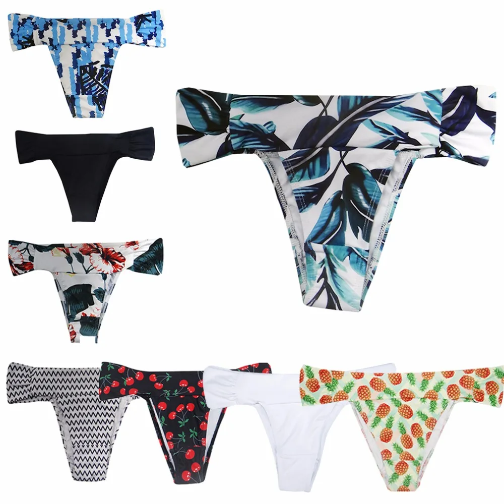 Женский купальник бикини с рюшами принтом|bikini bottoms|bikinis womenbikini bikini |