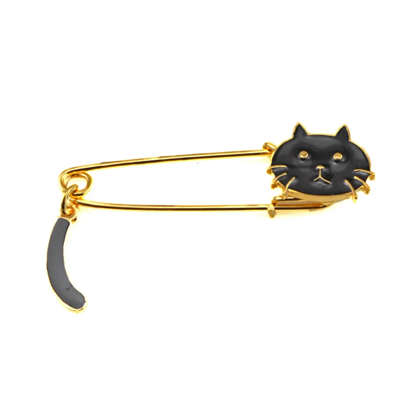 

Fashion Lovely Enamel Cat Lapel Pin Brooch For Suit Accessories Brooches Women Wedding Party Jewelry