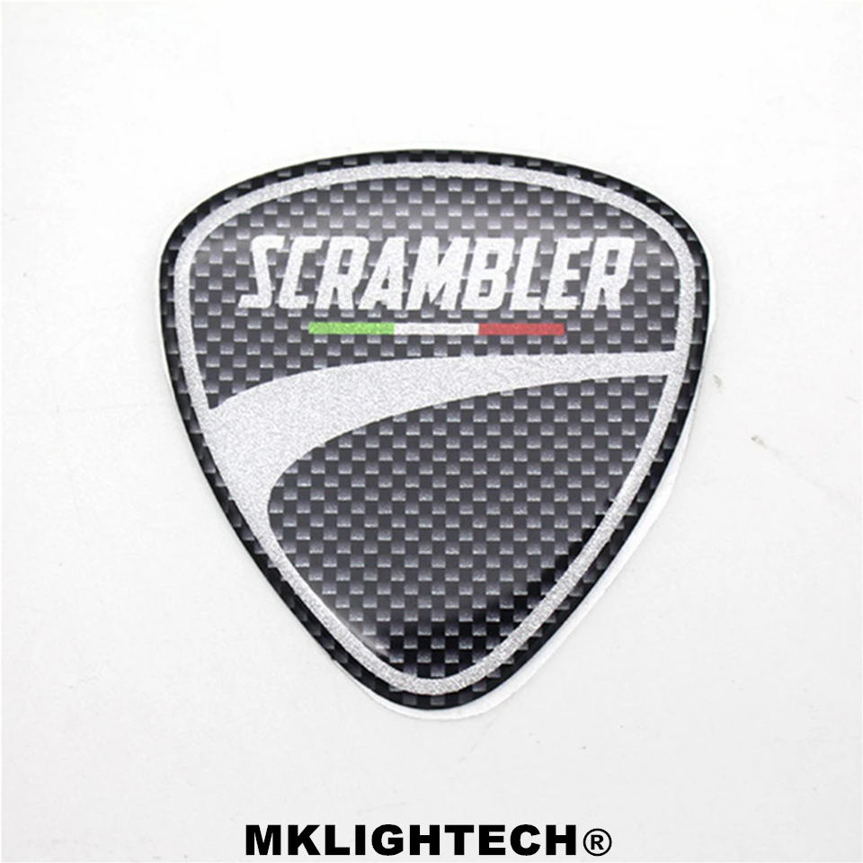 Mklighttech для DUCATI скремблер Логотип Эмблема полимерные 3D наклейки набор черный|sticker
