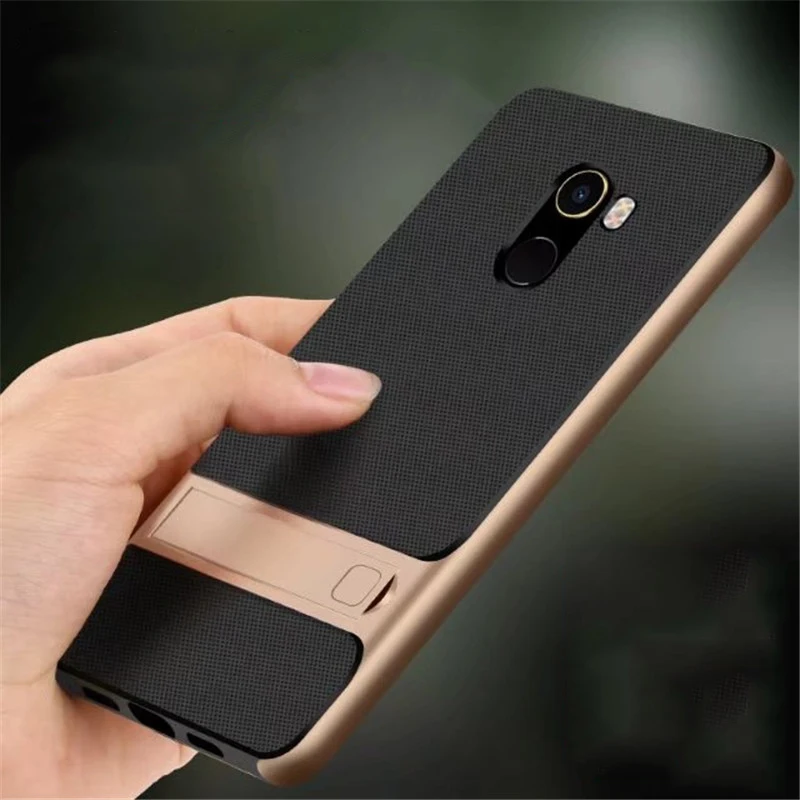 Для Сяо mi X 2 чехол Роскошные кремния ТПУ &amp PC Ultra Slim Обложка с подставкой случае