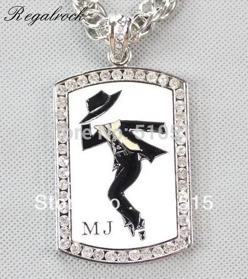 

Regalrock Everlasting Classic Michael Jackson Hip Hop Dancing MJ Necklace