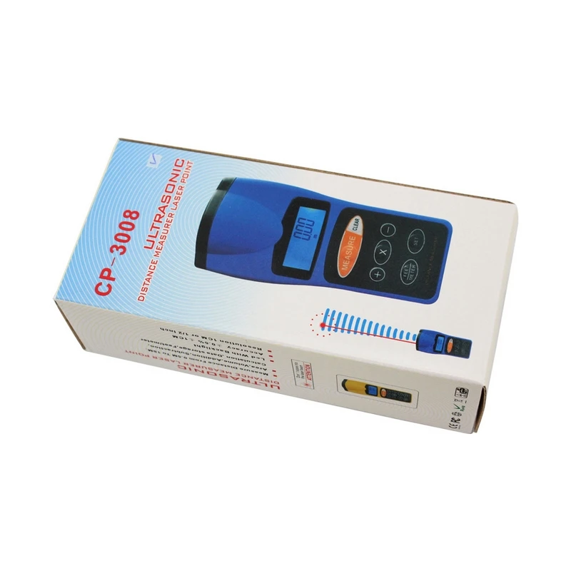 

Mini Ultrasonic Range Finder Handheld Electric Distance Rangefinder Ultrasonic Distance Meter Digital Ultrasonic Rangerfinder