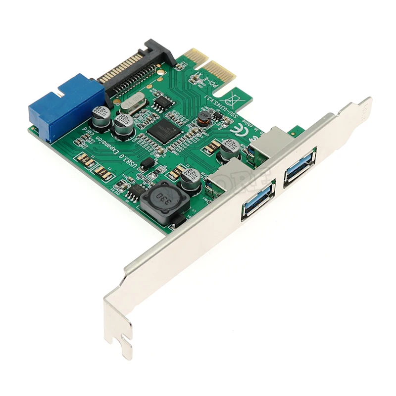 4 Порты USB 3 0 PCIe PCI Express карты расширения 2 внешних и внутренних 19Pin заголовок для PCI-E