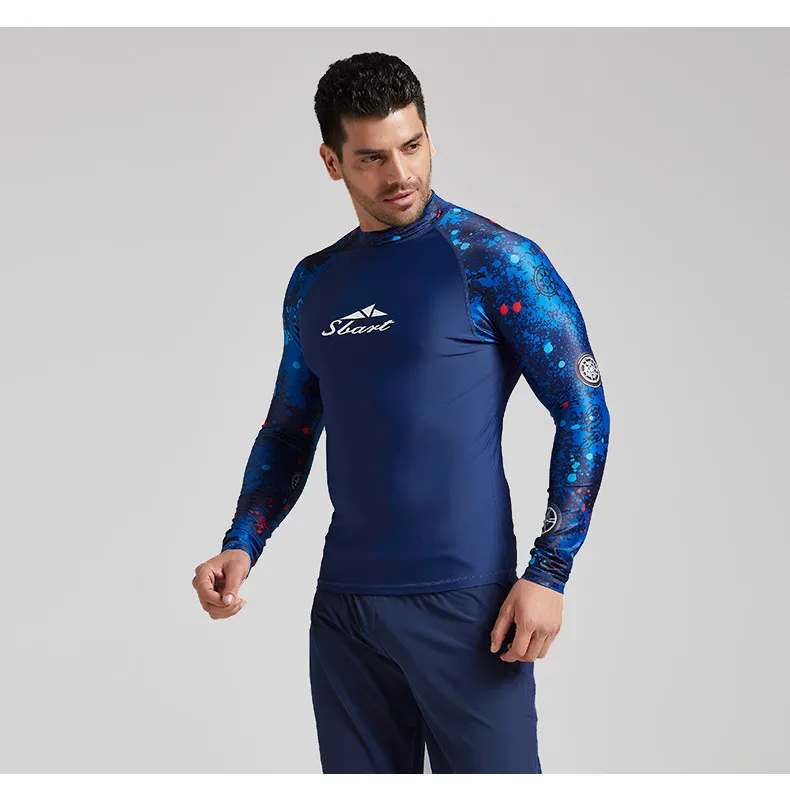 Защита от ультрафиолета, Мужская одежда, длинные рукава, maillot de bain, maillot de bain, лайкра, для серфинга, для мужчин, для серфинга, natat