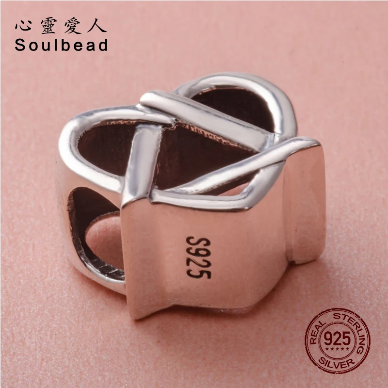 Soulbead серебряные бусины 925 пробы античные отражения принятие символ Шарм бисера Fit