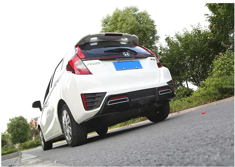 Для HONDA FIT JAZZ обвес переднего бампера- для JAZZ WXK диффузор защитные бамперы Бампер перед задним спойлером