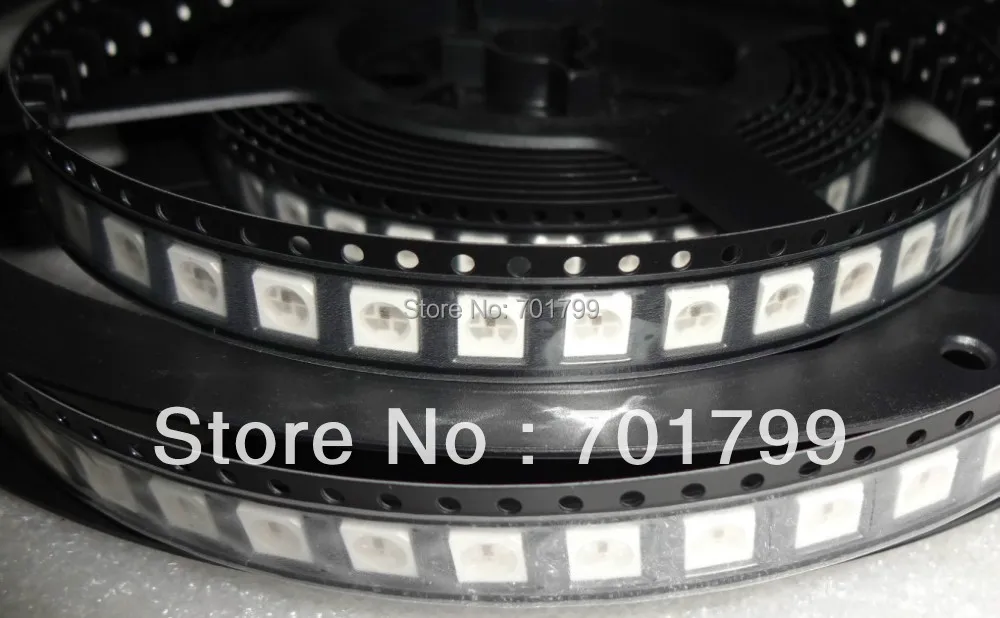 1000 шт. WS2812B4 контакта Светодиодный 5050 SMD RGB со встроенной микросхемой WS2811 внутри|led