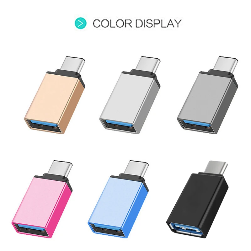 Адаптер-конвертер Type C к USB 3 1 5 Гбит/с портативный для мобильного телефона