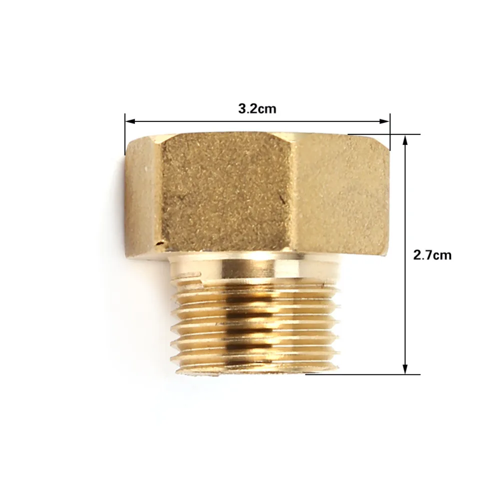 

Brass Water Pipe Hex Bushing Reducer Adapter 1/2BSPT Male and 3/4BSPT Female Thread