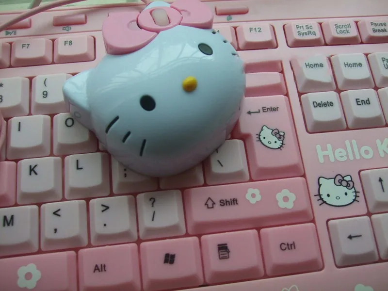 Дропшиппинг 3D мультяшная hello kitty проводная мышь USB 2,0 Pro розовая Милая игровая мышь оптические мыши для компьютера PC Детские мыши для девочек