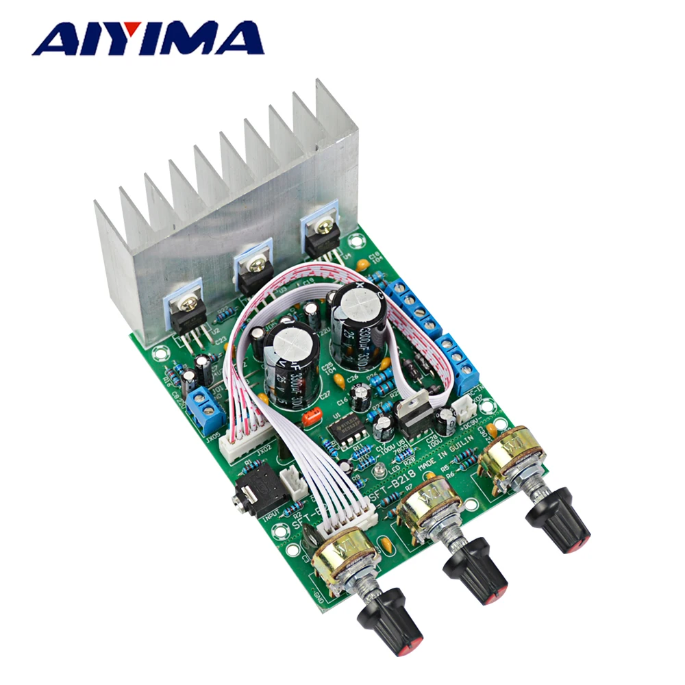 

AIYIMA TDA2030A Subwoofer Amplifier Audio Board 15Wx2+30W 2.1 Channel Sound Amplifier Home Audio Power Amp Compatible LM1875