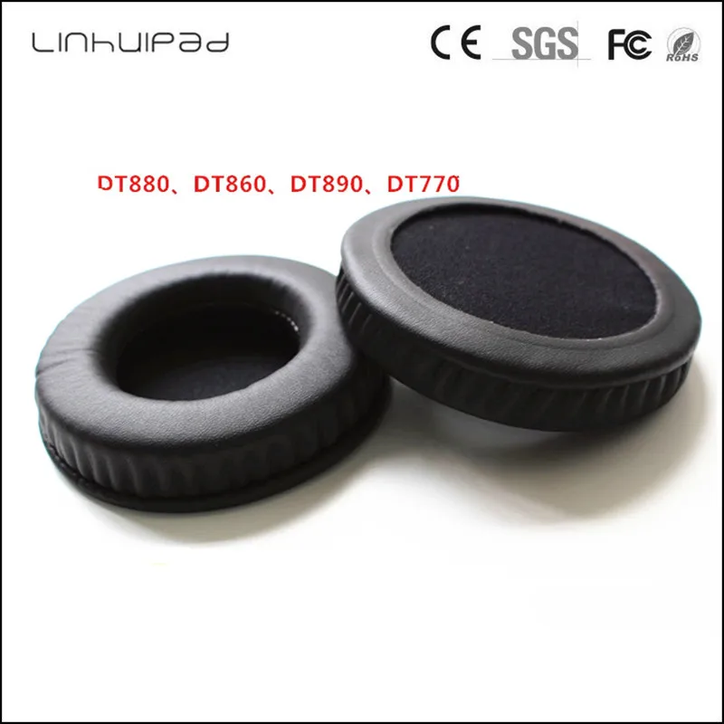 Linhuipad DT770 105 мм Белковая кожа запасная Накладка для ушей Подушка Чехол dt880 dt860 dt990