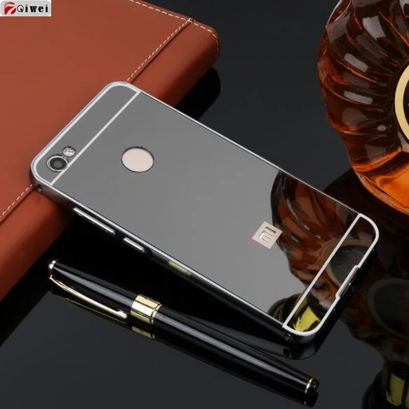 Для Xiaomi Redmi Примечание 5A Prime чехол 64 ГБ 32 ГБ жесткий алюминиевый бампер акриловый зеркальный чехол для Redmi Note 5 A Prime чехол для телефона Capa - Цвет: Черный