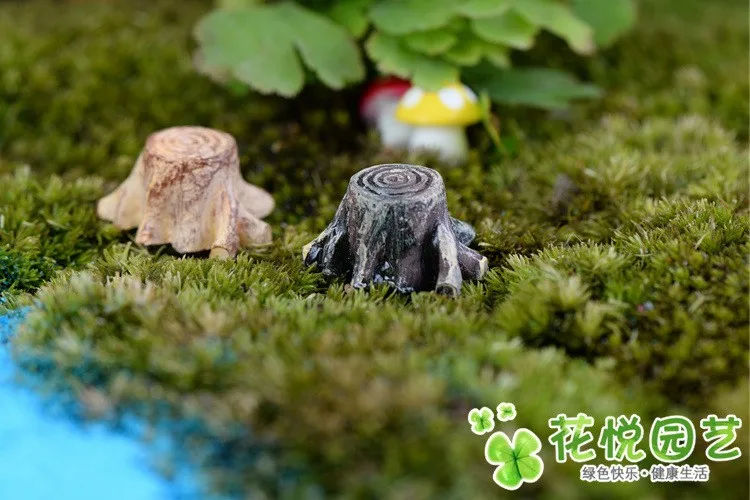 Искусственные мини корень пень сказочные садовые миниатюрные украшения гномы