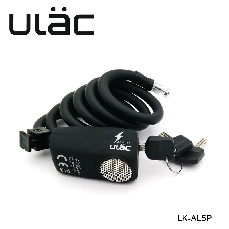 ULAC AL5P велосипедный замок стальная цепь электронный сигнализации MTB