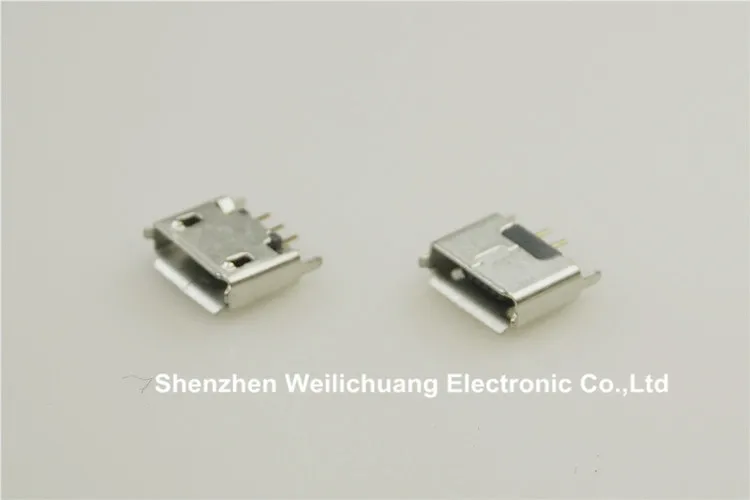 10 шт. Micro USB 2,0 разъем b Тип 5pin 180 градусов прямой через отверстие гнездо