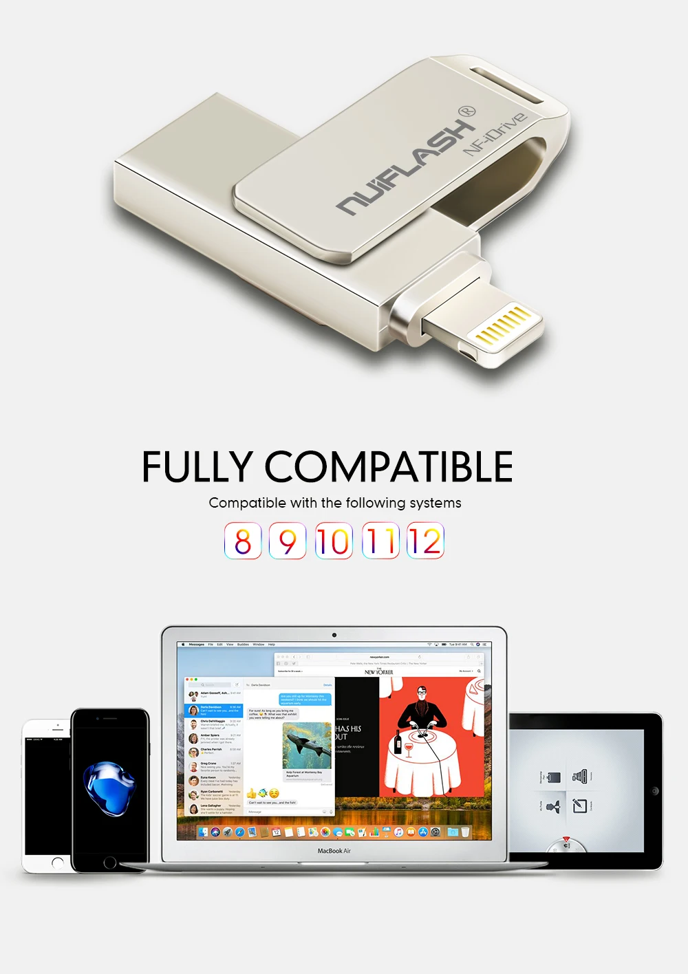 Хит Usb флеш-накопитель nuiflash флеш-накопитель 32 Гб 64 Гб памяти высокоскоростной U диск 16 ГБ 8 ГБ 4 ГБ креативный флеш-накопитель