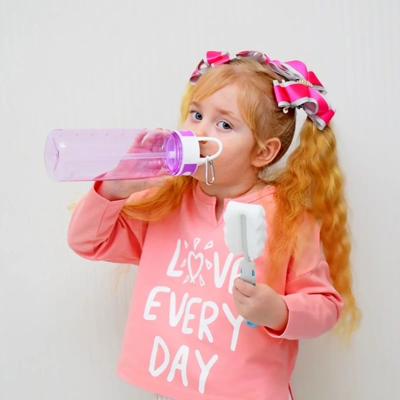 bottled joy 0,7л, соломинка для напитков, Тритан, bpa бесплатно, детские бутылки с фильтром для воды, детская ручка, пластиковая бутылка для тренажерного зала