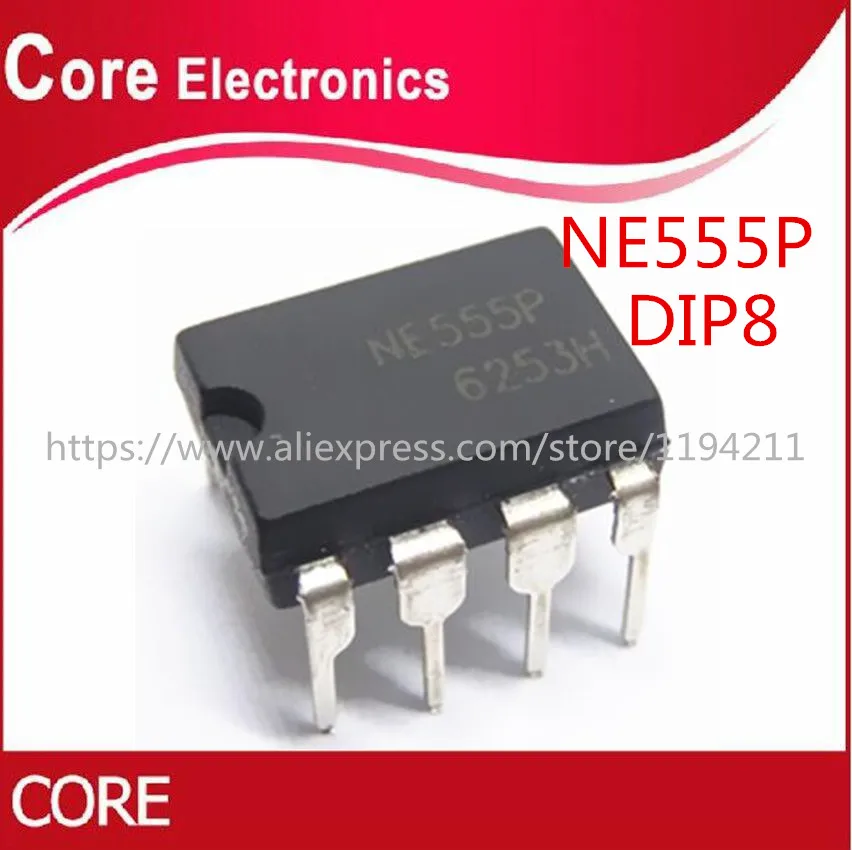100 шт. NE555P DIP8 Оригинал IC|Интегральные схемы| |