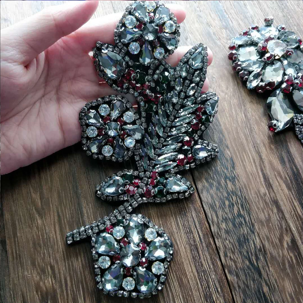 2 шт./1 комплект алмазная Роскошная ручная простроченная бусина квадратная