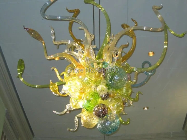 

Free Shipping 110/220v AC Led Hanging Artistic Glass Handmade Light Decoration Lamp