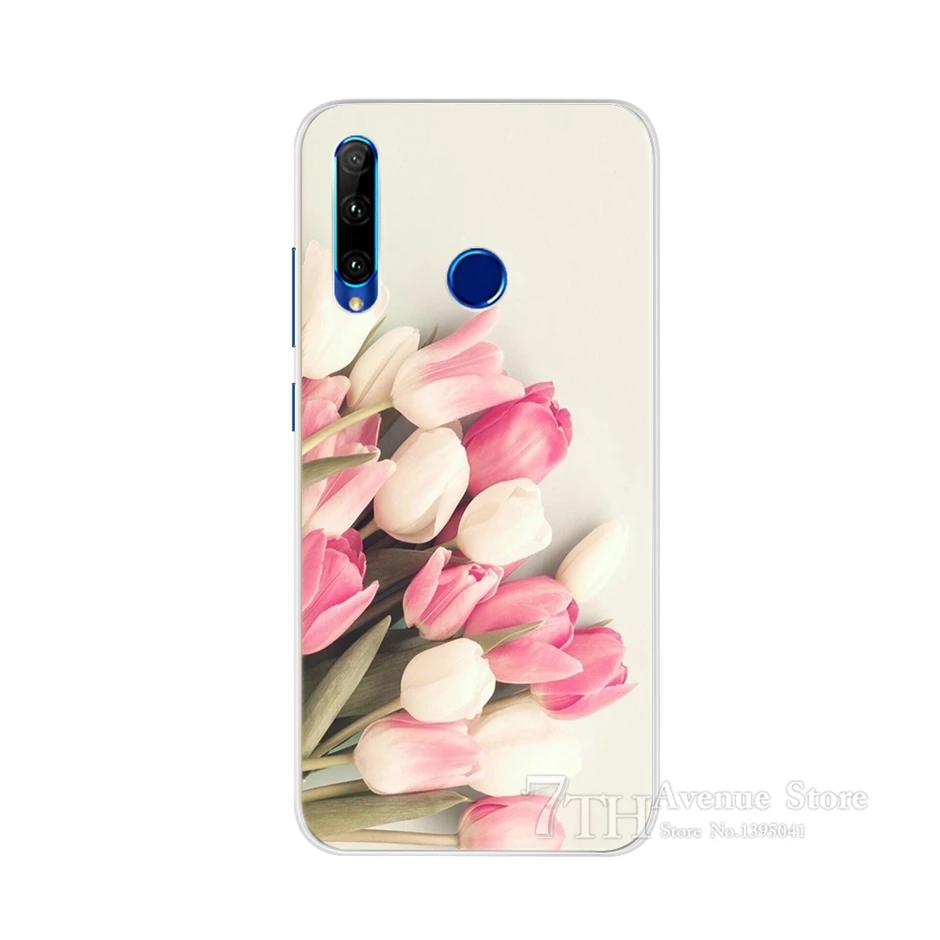 Флуоресцентный желтый Чехол для Honor 10i, мягкий силиконовый чехол с мультипликационным принтом для Huawei Honor 10i HRY-LX1, HRY-LX1T, задняя крышка, чехол для телефона Honor 10i 10 i 6,21" - Цвет: Флуоресцентный желтый