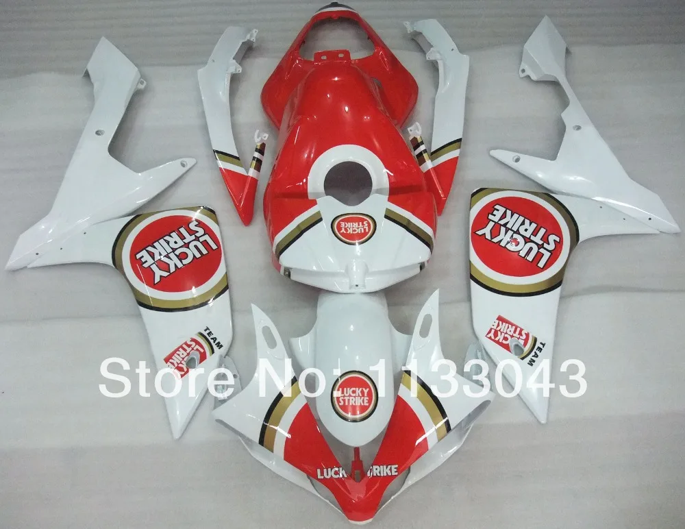 

Injection moldPre_drilled LUCKY STRIKE fairing kit for 07 08 YZFR1 YZF-R1 YZF1000 R1 07 08 YZFR1 2007 2008 #PP fa