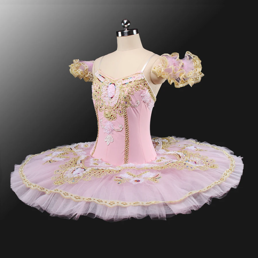 Профессиональная розовая пачка для взрослых балетная выступлений спящие